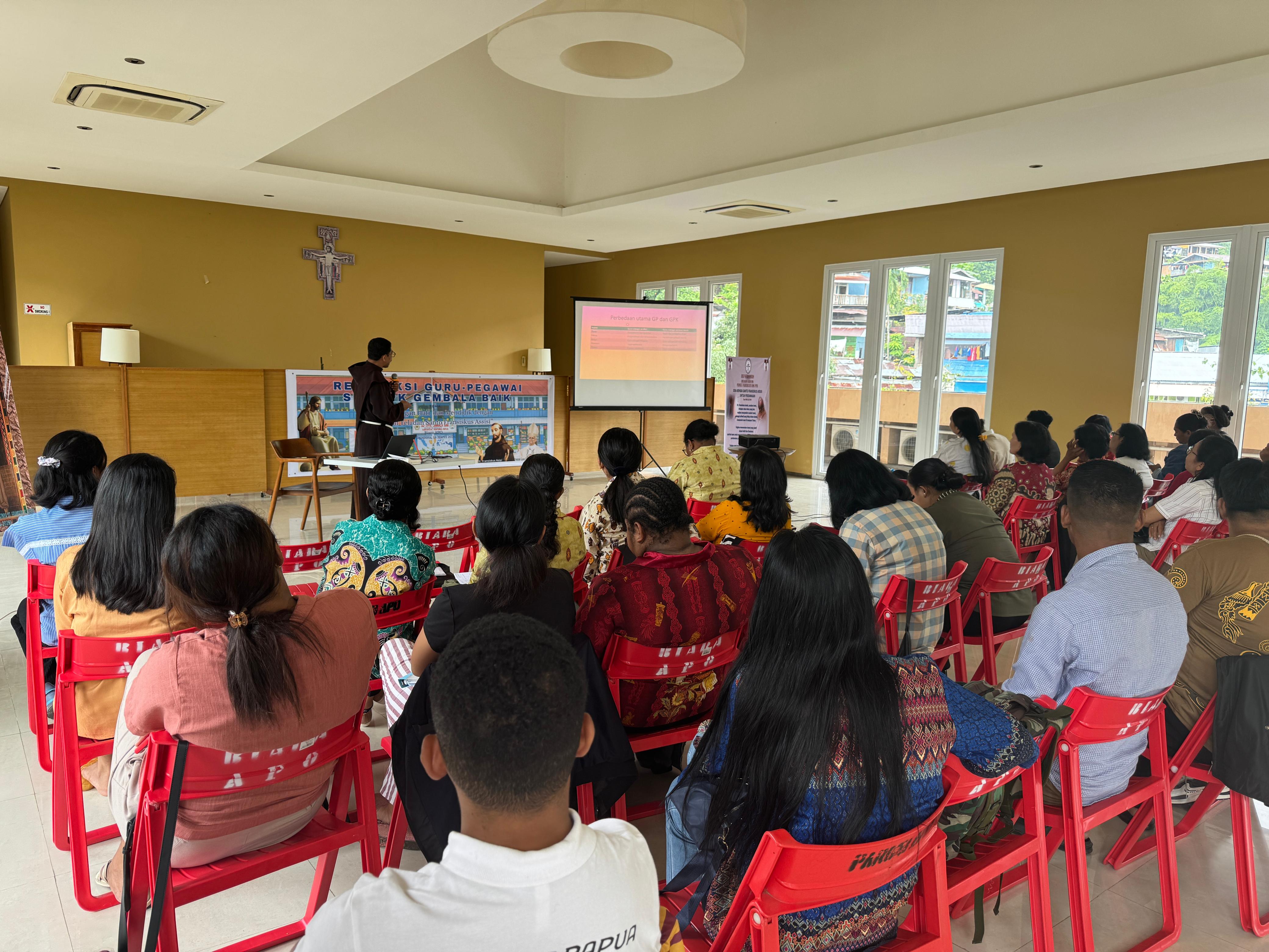 Rekoleksi Guru dan Pegawai SD YPPK GEMBALA BAIK. Melayani dengan hati dan mendidik dengan kasih sesuai teladan Santo Fransiskus Assisi. 18/03/2026